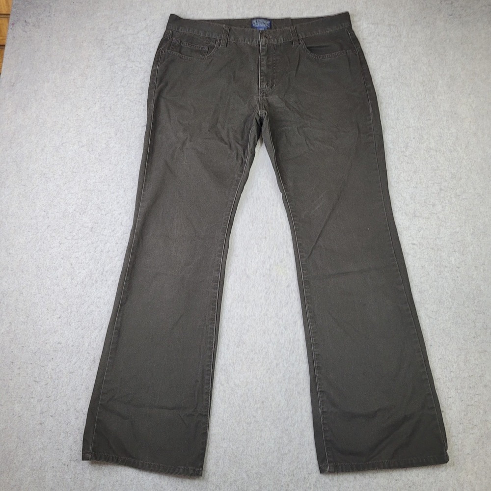 Polo Jeans Co Bootcut Jeans Dark‎ Green Womens 14x32 Pants Vintage Y2K Wide Leg